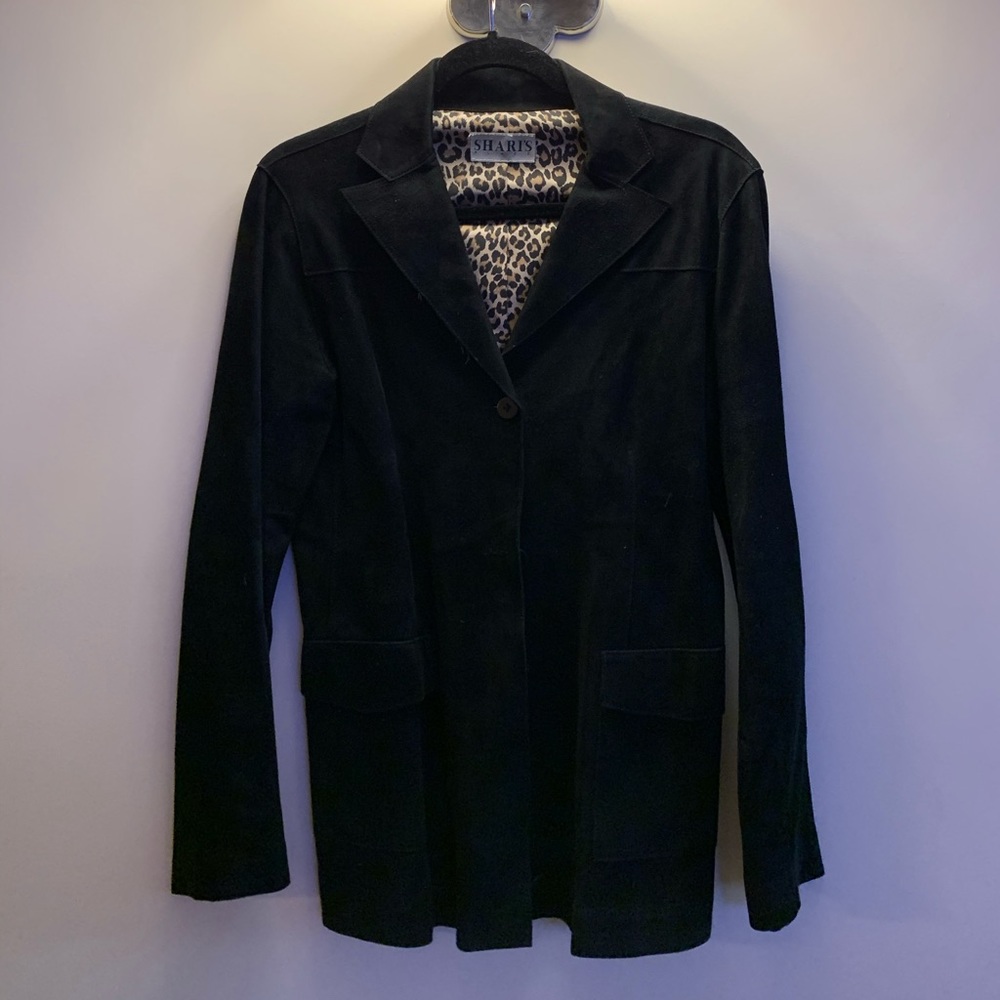 Shari’s Black Suede blazer